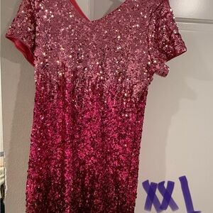 Pink Sequin Dress